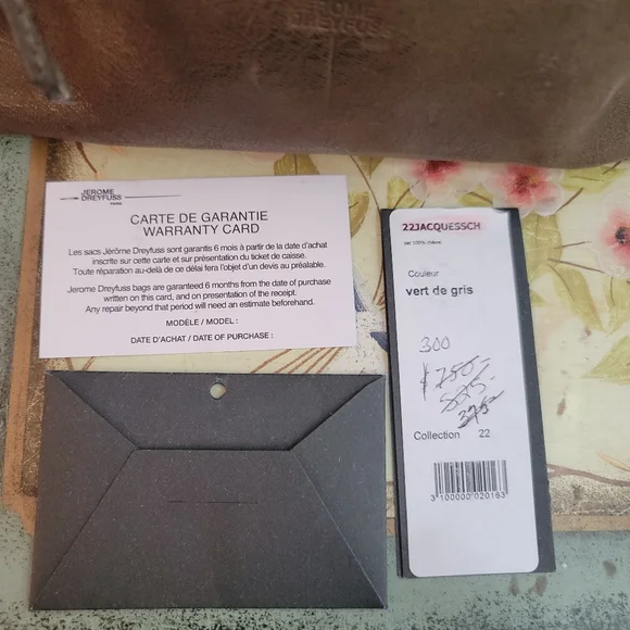 Jerome Dreyfuss Jacques Olive Green Leather Top Handle Adjustable Shoulder Strap - Picture 12 of 16